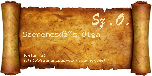 Szerencsés Olga névjegykártya